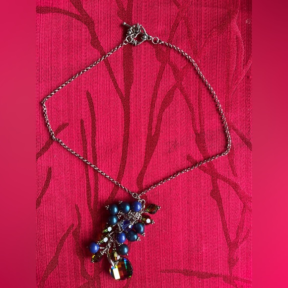 Jewelry - 925 Elegant Blue Beaded Necklace